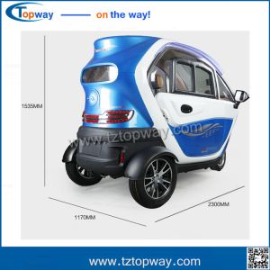 Electrical tricycle for passenger 3-4 people closed cabin for disable people