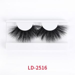 China Flexible 25mm Faux Mink Lashes , ROHS Synthetic Silk Lashes on sale