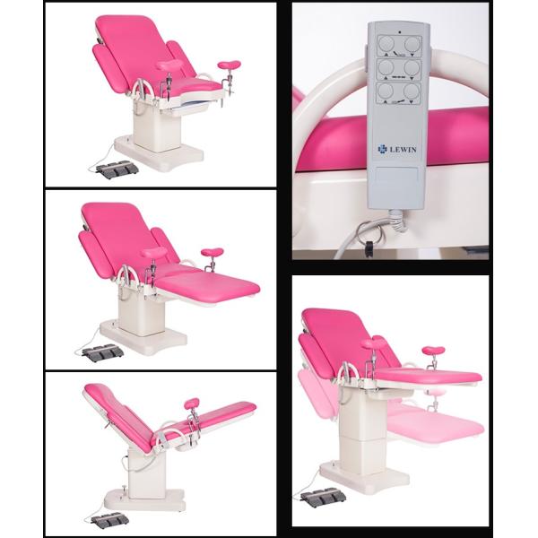 LDT100 High quality Electric Obstetric Delivery bed/Electric Parturition Bed/Pink Leather steelGynecology obsttric table