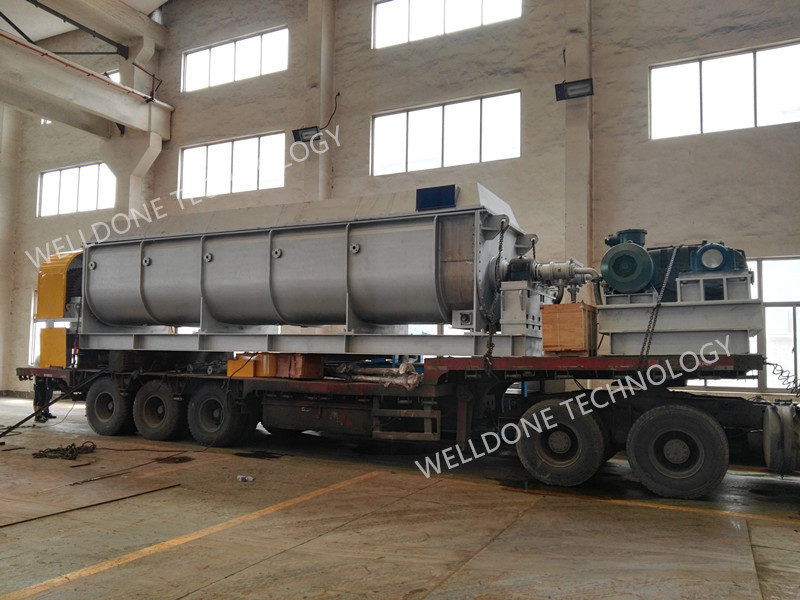 Titanium Automatic RVD Rotary Vacuum Paddle Dryer With compact structure