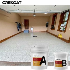 Bulk Resilient Finish Epoxy Flake Floor Coating Customizable Thickness