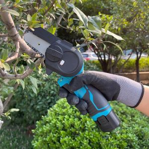 3 Inches Brushless Pruning Cutter Cordless One Handle Electric Mini Chainsaw For
