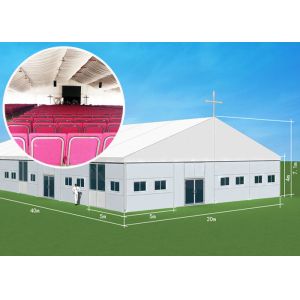 China Modular Large 40x60m Church Tent With Sandwich Wall on sale