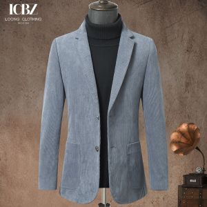 Adults Corduroy Suit Jacket 2024 Custom End Slim Single Corduroy Casual Suit for