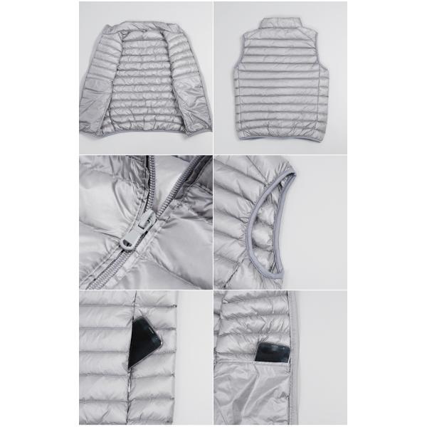 Fashion Utility Mens Bubble Vest Full Zipper Windbreaker Waistcoat