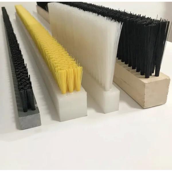 PVC Nylon Base Board Tufted Scrub Flat Lath Brush And Plate Brushes For CNC