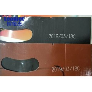 Small Character CIJ Inkjet Printer / Batch Number Coding Machine With Rotary