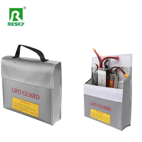 Fireproof Waterproof Explosion Proof Rc Lipo Battery Safe Bag With Zipper 45x165x215mm