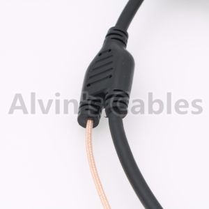 2 Pin to Hirose 4 Pin Male BNC Cable for Teradek 55 Bond BMCC Camera