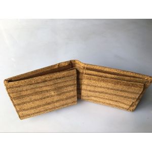 Hot selling luxurious men cork wallet, customized design or logo