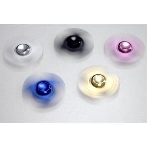 Desk toy spinner aluminium colorful fidget metal tri angle fight edc aluminum