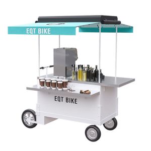 China Easy Operating Scooter Food Cart With Heat Resistant 304 Stainless Steel Worktable on sale
