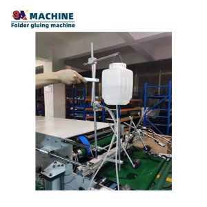 Plastic Kettle Box Folder Gluer for Box Pasting in Automatic Box Folding Gluing