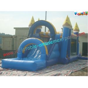 0.55mm PVC Tarpaulin Inflatable Obstacle Course , Jump Houses For Outdoor Game