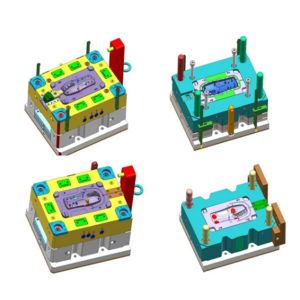 Tolerance 0.001mm Plastic Injection Moulds Scanner Front Overmold Mold