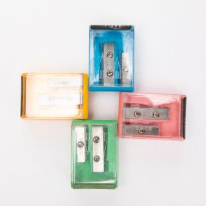43mm 65mn Plastic Double Hole Sharpener SJ 0288