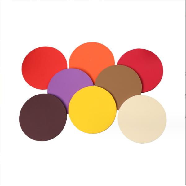 Waterproof Drink Cup Coaster Custom Design Soft Sublimation Print PVC Coasters