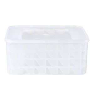 72 Compartment Dumpling Storage Box Multi Layer Rectangular