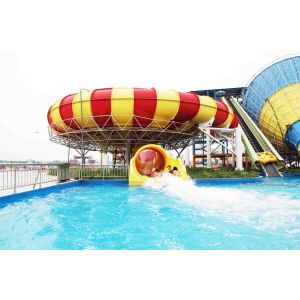 China Fiberglass Aqua Park Water Slides with bowl ride HS code 95069900 on sale
