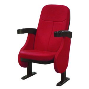 China Moveable Armrest Theater Seating Chairs Fire Proof Outer Upholstery on sale