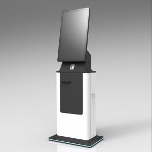 Cheap Hotel 32&quot; Bill Payment Ticket Self Check In Kiosk Portable Cash Recycler Machine for sale