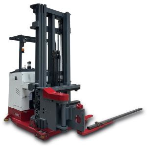 1t 1.5t 3-Way Pallet Stacker VNA Forklift Trucks with 180 Degree Rotation Narrow