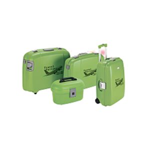 Plastic Handle Hard Shell Suitcase 4 Wheels , Polycarbonate Hardside Luggage