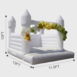 Design White Castle Custom Logo Printed 4x4 3x3 Double Slide Bouncy White