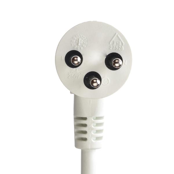 Customized Yes 5 Ways Power Strip Connected with Extension Cord Israel Industrial Surge Protector White