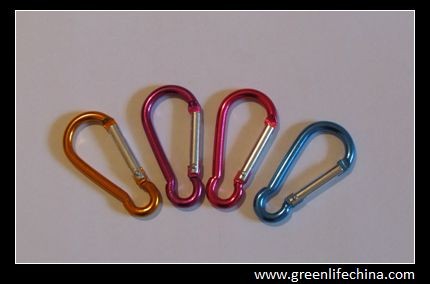 China factory directly offer ground shape colorful metal lanyard accessory