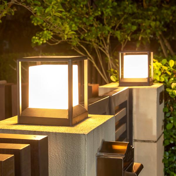 Quality Die Cast Aluminum Solar Pillar Light 5 Watt E27 Base For Outdoor Driveway wholesale