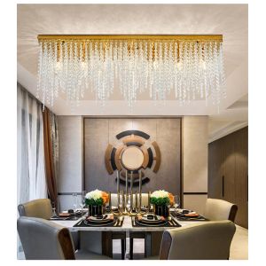 Crystal Chain Ceiling Lights New Lampara Techo for Home Decor guzhen lighting(WH