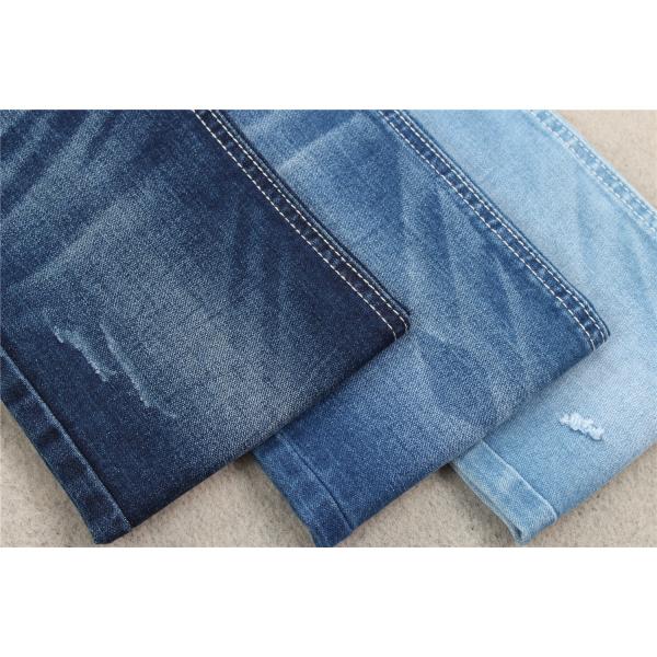 Quality 9.3 Oz Cotton Poly Spandex Stretch Denim Fabric For Trousers wholesale