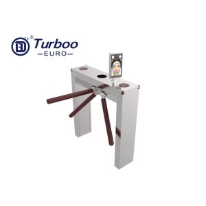 Security Electronic Tripod Turnstile Gate RFID System For Supermarket Entrance
