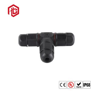 IP67 IP68 Screw Contact 2 3 Pin T Type Waterproof Wire Connector 2/ 3 Way