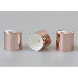 China Rose Gold Plastic Inner 24-410 Aluminum Disc Top Cap Closures on sale