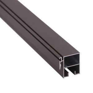 Brown Powder Coating 6063 T5 Aluminum Window Frame Extrusions