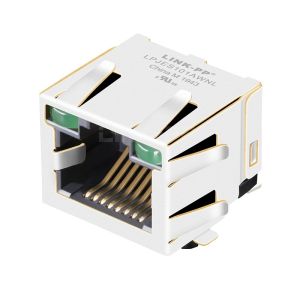 Cheap LPJES101AWNL Tab Up Green/Green LED 1X1 Port SMT RJ45 Jack Without Integrated Magnetics for sale