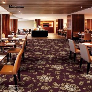 Floral Printed Nylon Commercial Carpet Shaggy Pattern Antibacterial Feature