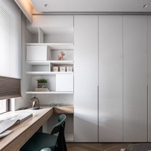 China Factory Custom Wood Furniture , Simple Melamine MDF Wardrobe