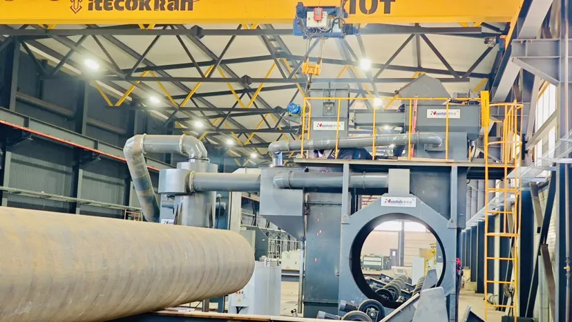 Medium-Frequency Heating for Rust Removal of Steel Pipes for 3lpe Line