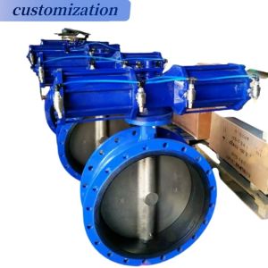 Customized ISO CE Pneumatic Actuator Butterfly Valves and Fitting