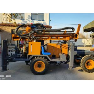 5.5T Trailer Mounted Drilling Rigs Diesel Engine Towable Units for Various