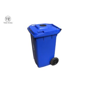 Customized Recycling Locakable Garbage Wheelie Bin 240l Blue With Bottle Lids