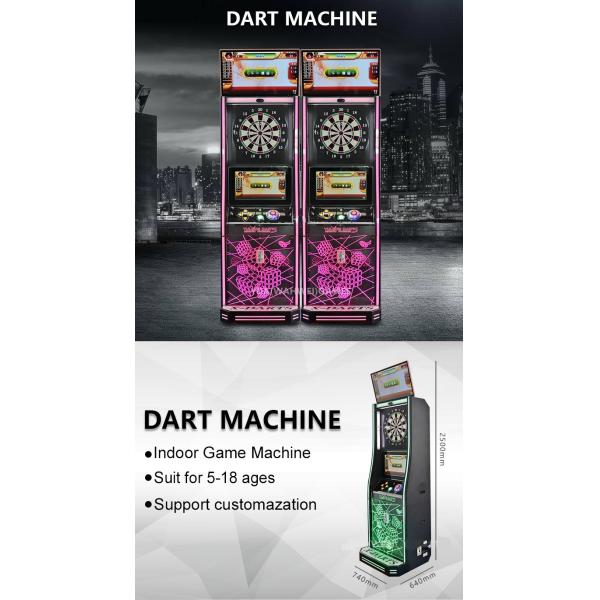 Amusement Electronic Dart Game Machine Double Screens For Kids And Adult