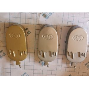 Poly Resin Custom Trophy Cup 3D Engraved Ice Cream Crafts Gold / Silver Plating