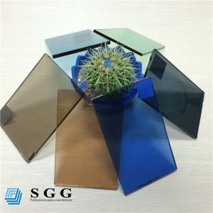 Cheap Good price 4mm 5mm 5.5mm 6mm color dark blue green grey bronze tinted float glass factory for sale