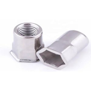 M8 M10 Half Hex Stainless Steel Rivet Nut Self Locking For Pharmaceutical
