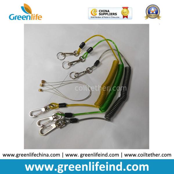Quality Fall Protection Coiled Tool Lanyards Stop Tools Falling From Height wholesale