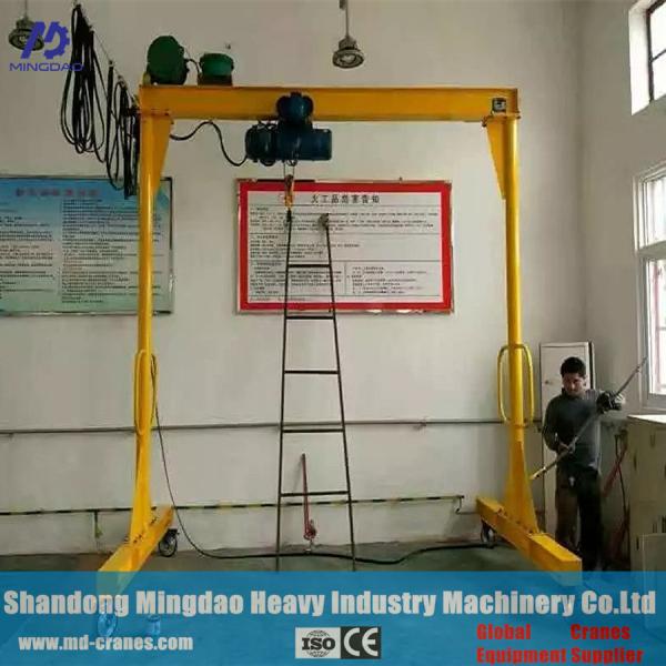 Quality Customer Design China 500 kg 1000kg 0.5ton 1ton 1.5ton 2 ton Simple Mini Gantry Crane Foldable Mini Mobile Gantry Crane wholesale